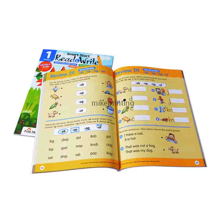 Children Learning Cartoon Textb